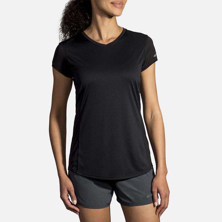 Brooks Womens Stealth Short Sleeve Running Shirt - Grey (851730-DXM)